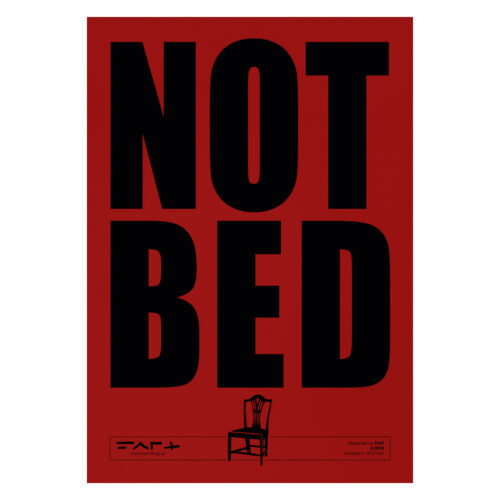 Plakat - not bed
