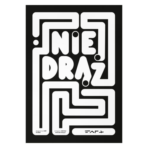 plakat - nie draz