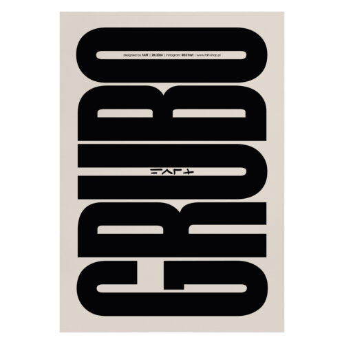 Plakat - grubo
