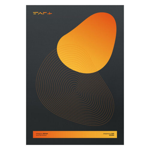 plakat-orange shapes